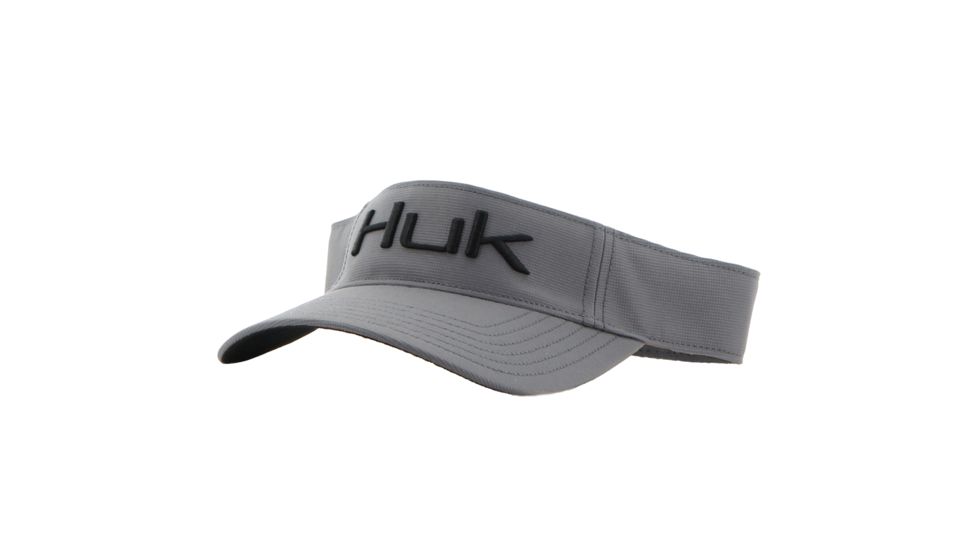 HUK Ripstop Logo Visor, Charcoal, OSFA H3000018GRY1