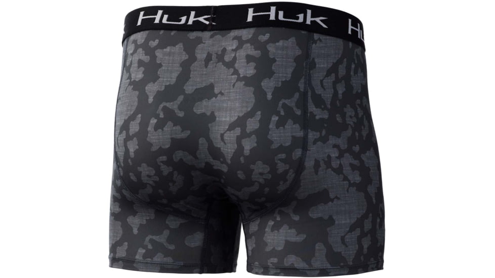 HUK Performance Fishing Running Lakes Boxer Brief - Men's, Volcanic Ash, XL, H5000035-013-XL