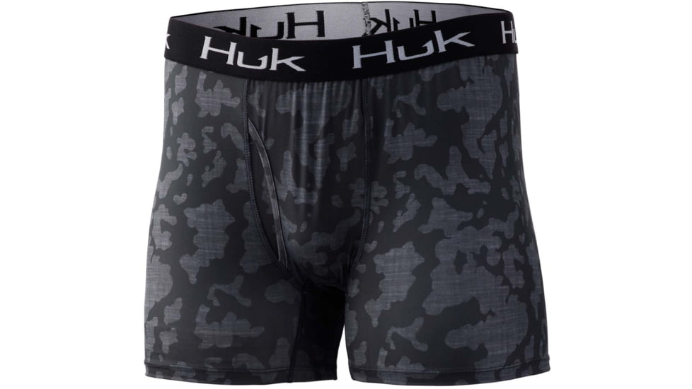 HUK Performance Fishing Running Lakes Boxer Brief - Men's, Volcanic Ash, XL, H5000035-013-XL