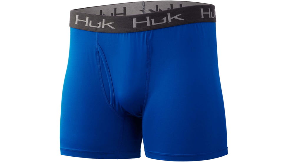HUK Performance Fishing Solid Boxer Brief - Men's, Huk Blue, XXL, H5000037-457-XXL