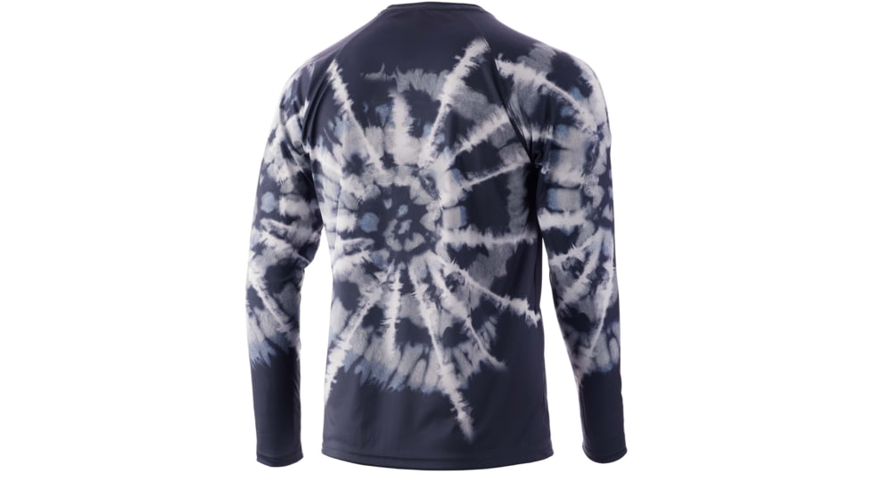 HUK Performance Fishing Spiral Dye Pursuit L/S Shirt - Men's, Volcanic Ash, L, H1200407-013-L