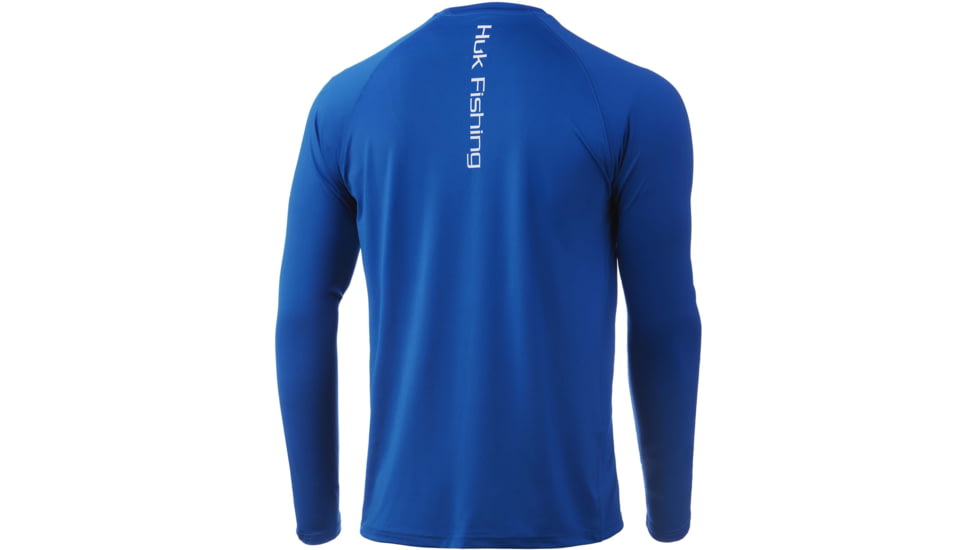 HUK Performance Fishing Vented Pursuit L/S Shirt - Mens, Huk Blue, M, H1200396-457-M
