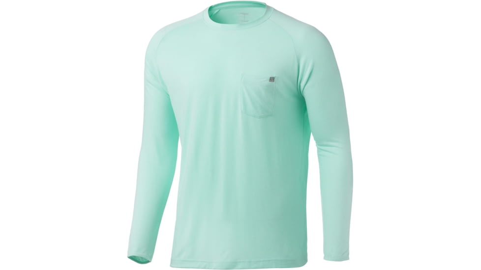 HUK Performance Fishing Waypoint L/S Shirt - Mens, Beach Glass, XXL, H1200382-339-XXL