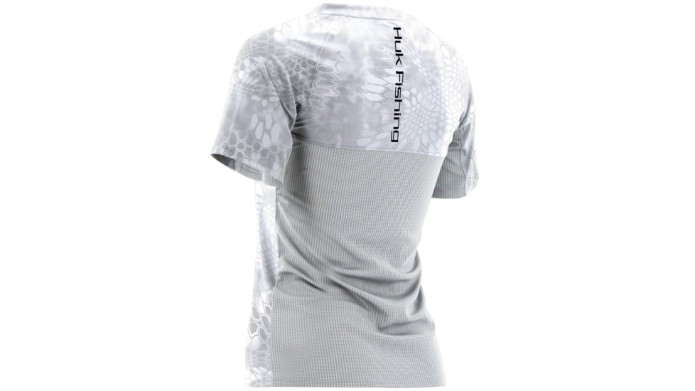 HUK Womens Kryptek Short Sleeve Icon Shirt, Kryptek Yeti H1200077YTIXL