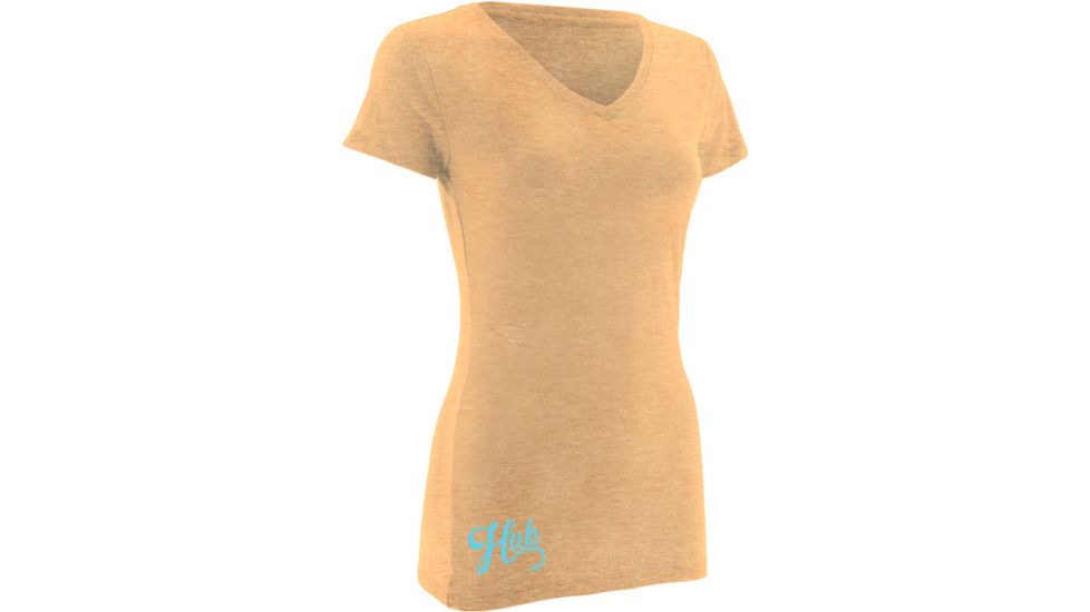 HUK Womens KScott Redfish Tee, Heather Orange H1000080HOGXS