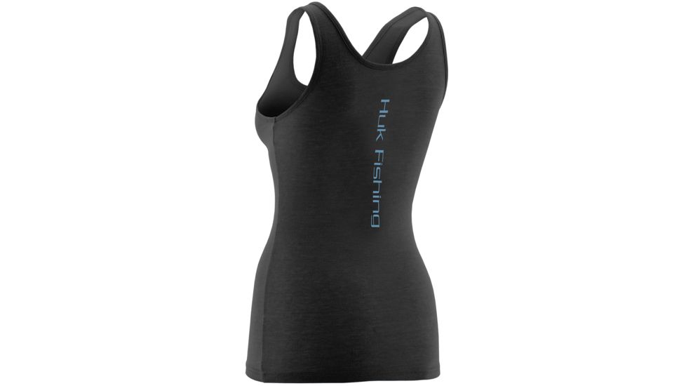 HUK Womens X Mark Tank, Dark Grey Heather H1000083DGHXS