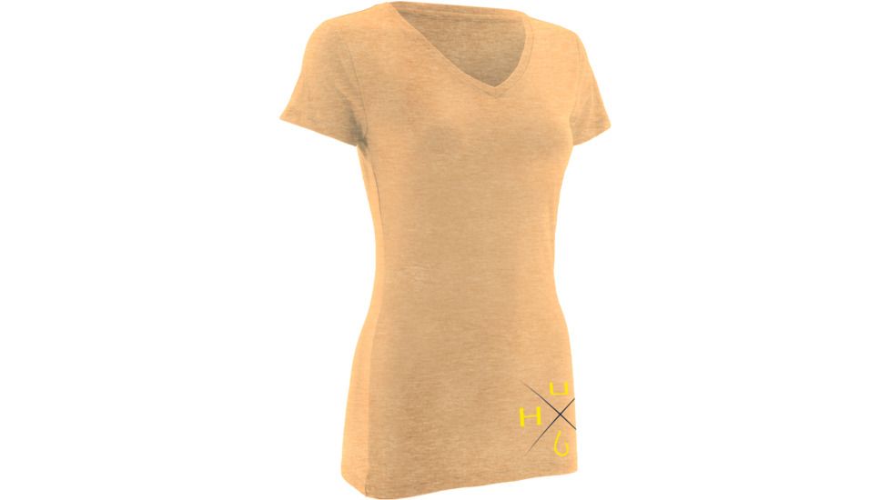 HUK Womens X Mark Tee, Heather Orange H1000082HOGXS