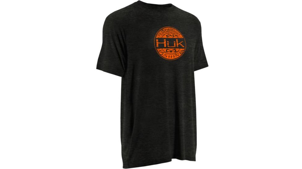 HUK Wood SW Tee, Dark Grey Heather, Small H1000044DGHS