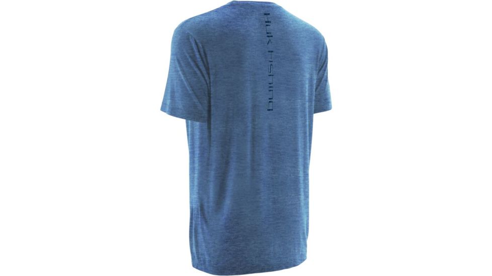 HUK Wood SW Tee, Heather Carolina Blue, Small H1000044HCBS
