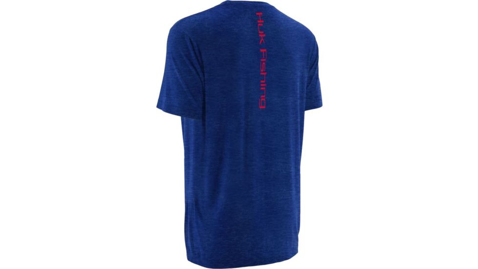 HUK Wood SW Tee, Royal Heather, XXXL H1000044RYHXXXL