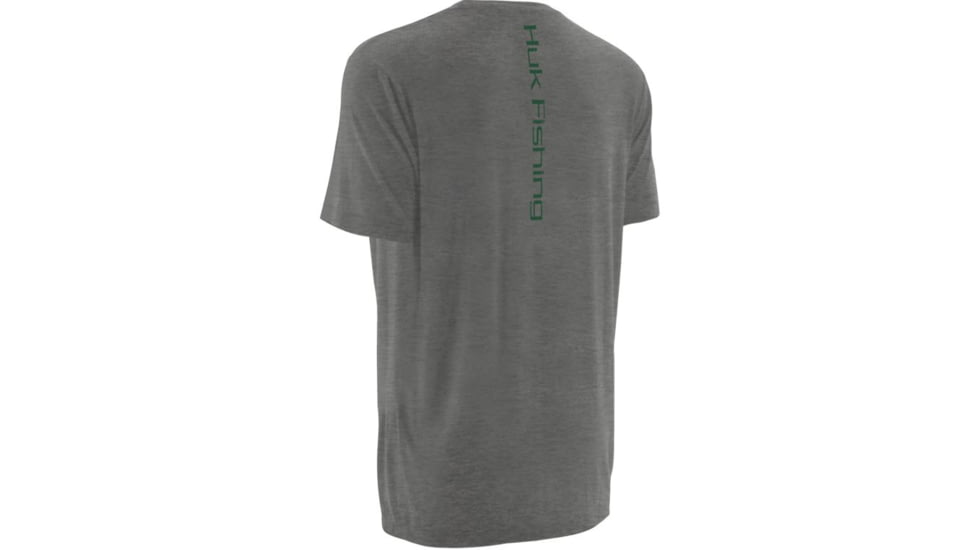 HUK Wood SW Tee, True Grey Heather, Small H1000044TGHS