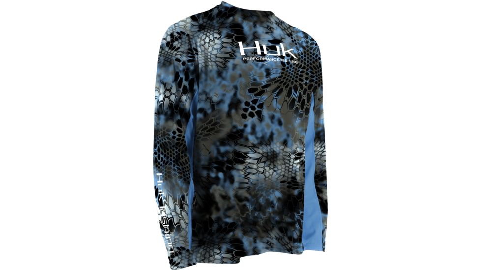 HUK Youth Kryptek Icon Long Sleeve Shirt, Kryptek Neptune H7000001NEPYL