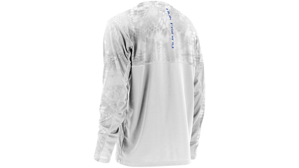 HUK Youth Kryptek Icon Long Sleeve Shirt, Kryptek Yeti Royal H7000001YT1YXL