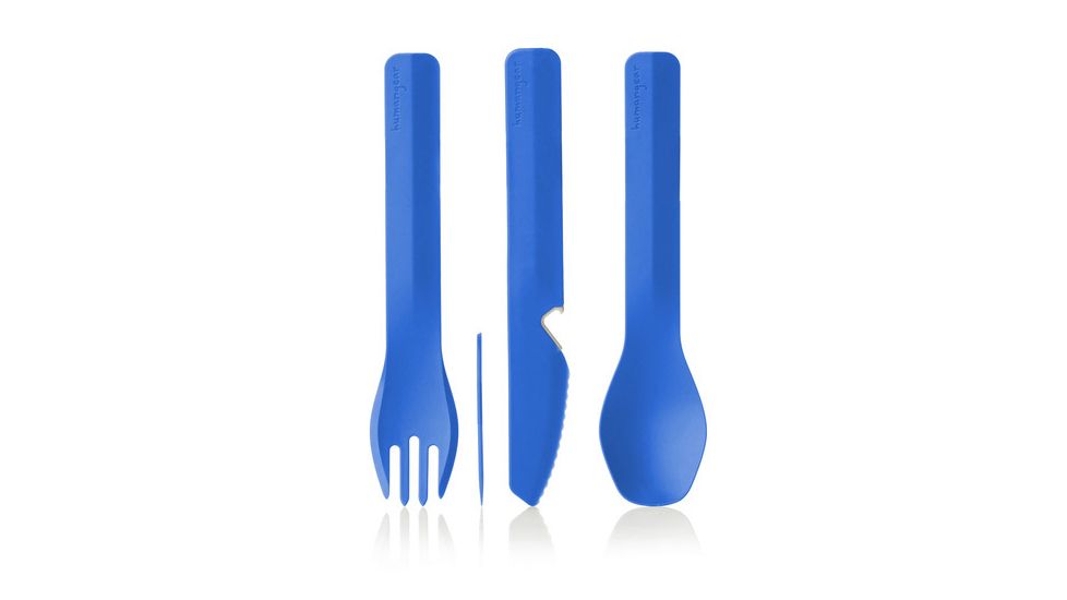 Human Gear GoBites Utensil, Trio with Case, Blue, HG0422