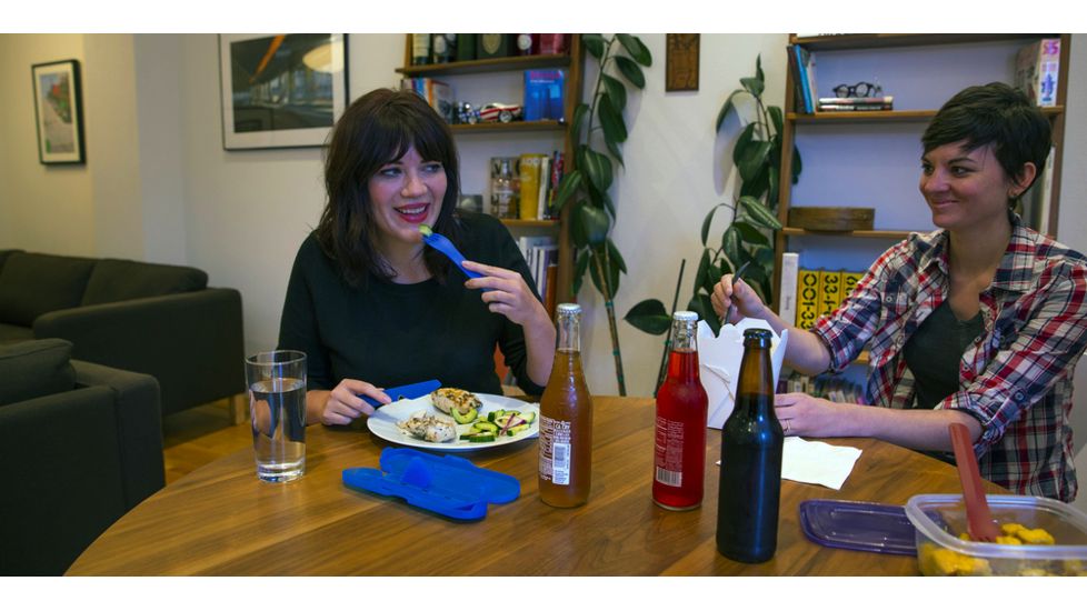 Human Gear GoBites Utensil, Trio with Case, Blue, HG0422