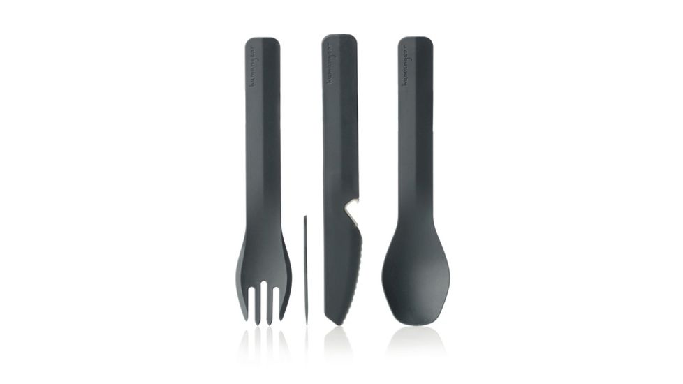 Human Gear GoBites Utensil, Trio with Case, Gray, HG0420