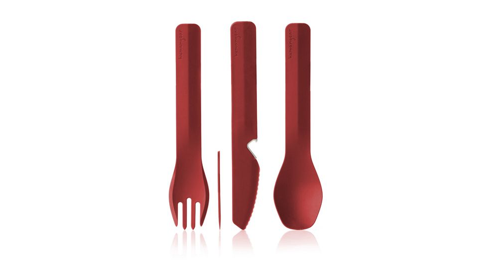 Human Gear GoBites Utensil, Trio with Case, Red, HG0423