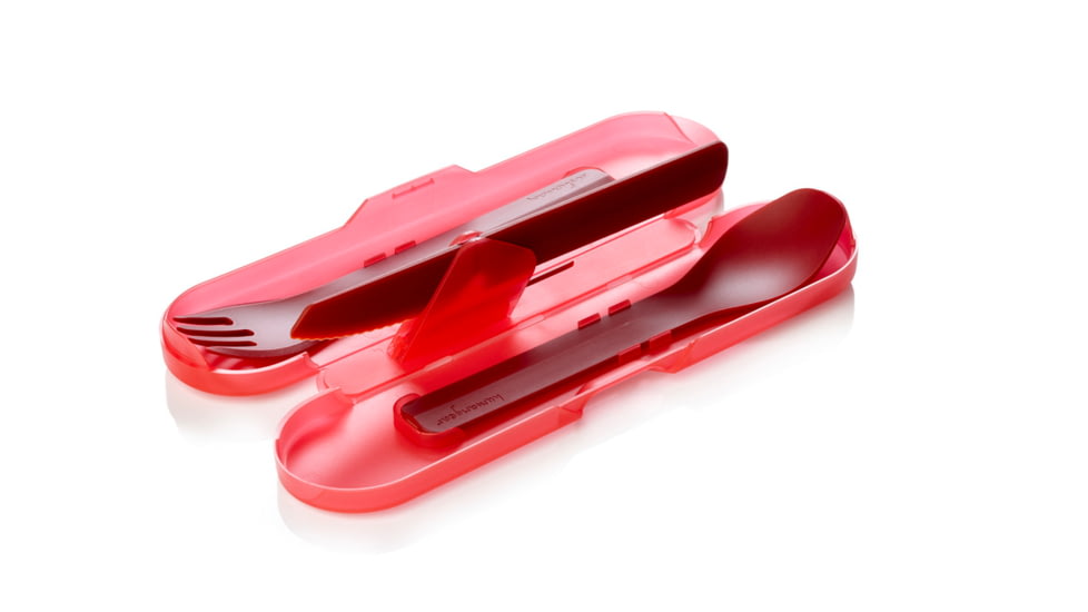 Human Gear GoBites Utensil, Trio with Case, Red, HG0423