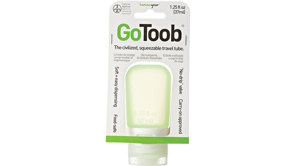 Humangear GoToob Silicone Tube, 1.25 oz, Green, HG0111