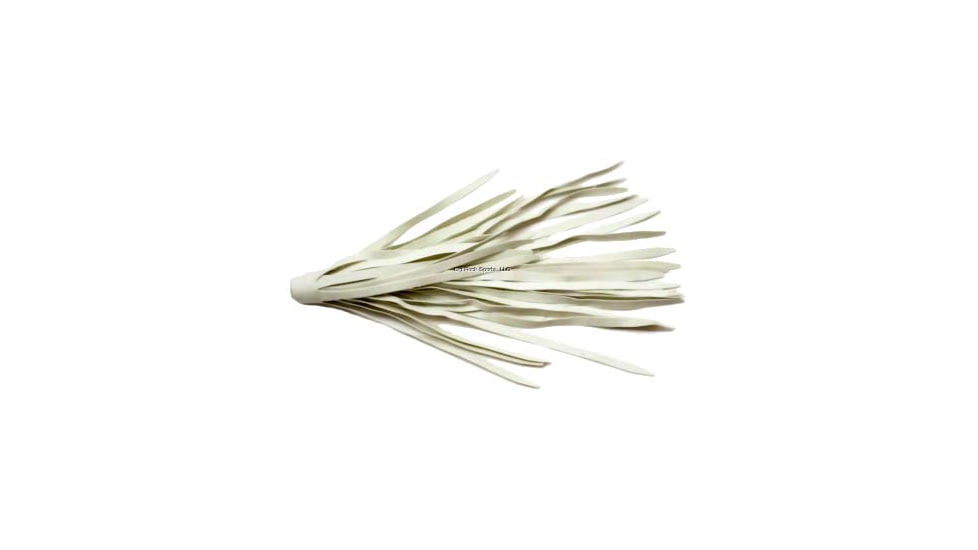 Humdinger Rubber Skirt, White, 3 1/2in, 3 Pack, RS3-C