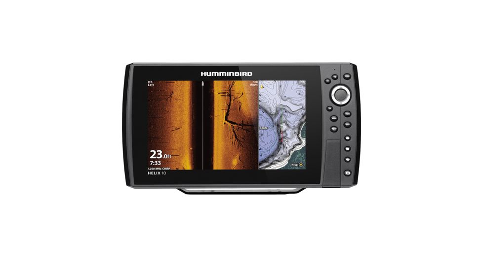 Humminbird 10 CHIRP MEGA SI Fishfinder/GPS Combo G3N w/Transom Mount Transducer HELIX 73594