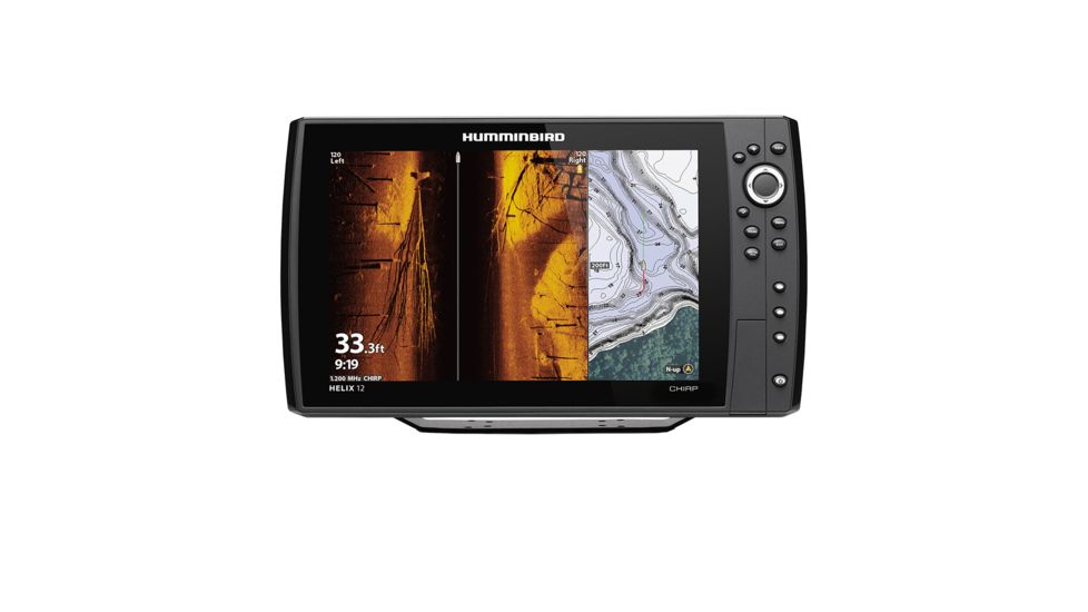Humminbird 12 CHIRP MEGA SI Fishfinder/GPS Combo G3N w/Transom Mount Transducer HELIX 73603