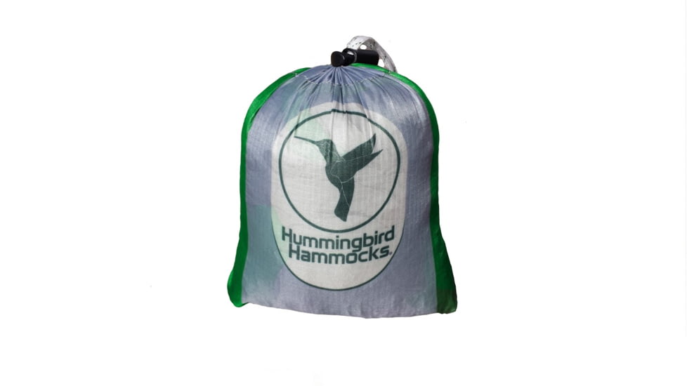 Hummingbird Hammocks Double Hammock-Gray/Forest Green