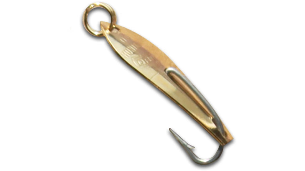 Huntington Lures Huntington Original Drone Spoon, 2 1/4in Size 6 Hook, Gold, 000G