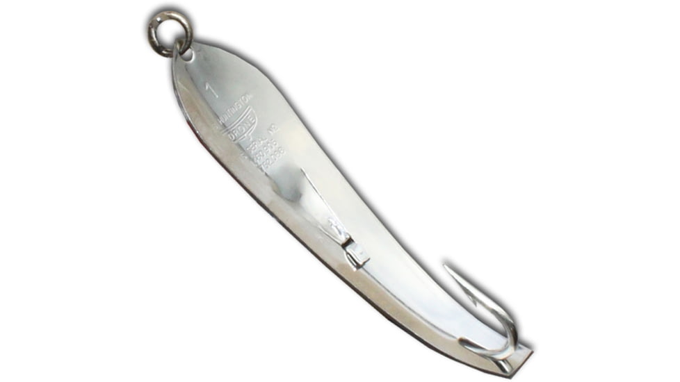 Huntington Lures Huntington Original Drone Spoon, 3 1/4in 5/0 Hook, 3/8oz, Stainless Steel, 1