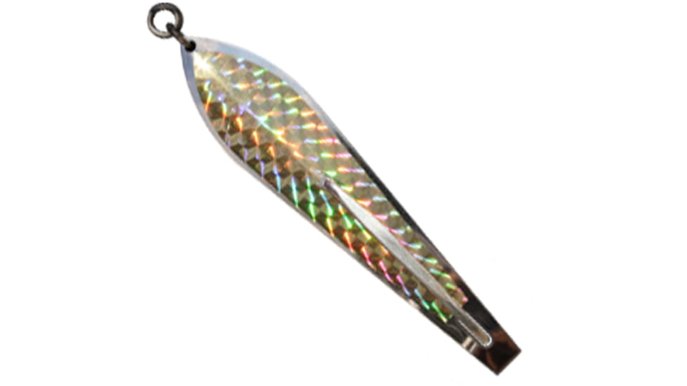 Huntington Lures Huntington Original Drone Spoon, 5 1/2in 10/0 Hook, 1-1/8oz, Stainless Steel w/Gold Flash Scale, 3-1/2S-GFS