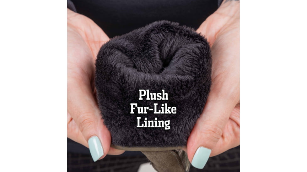 Huntworth Ansted Mid Weight Hunting Glove - Womens, Plush Fleece Lined, Tarnen, Large, E-1207-L-TRN-L