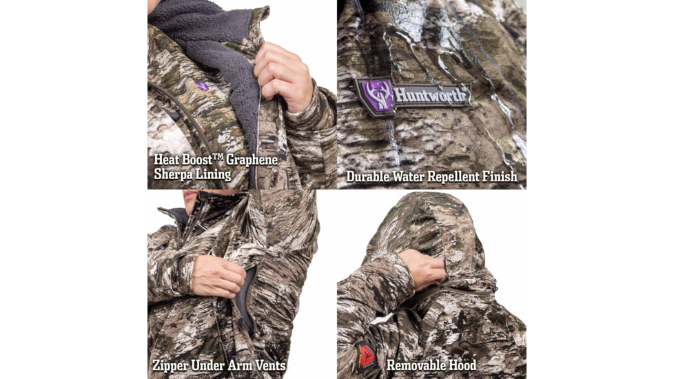 Huntworth Matterhorn Heat Boost Heavyweight/Waterproof Hunting Jacket - Women's, Tarnen, Extra Large, E-9606-W-TRN-XL