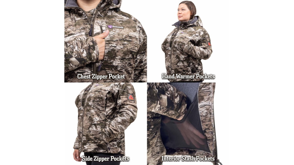 Huntworth Matterhorn Heat Boost Heavyweight/Waterproof Hunting Jacket - Women's, Tarnen, Extra Large, E-9606-W-TRN-XL