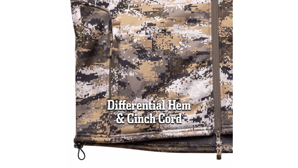 Huntworth Saskatoon Heat Boost Heavyweight Windproof Softshell Hunting Jacket - Mens, Disruption, Large, E-9542-DC-L