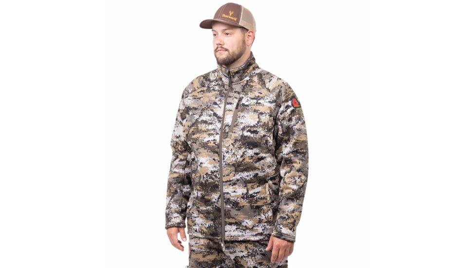 Huntworth Saskatoon Heat Boost Heavyweight Windproof Softshell Hunting Jacket - Mens, Disruption, Large, E-9542-DC-L