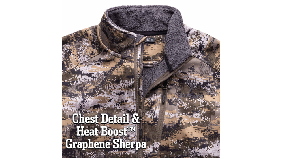 Huntworth Saskatoon Heat Boost Heavyweight Windproof Softshell Hunting Jacket - Mens, Disruption, Large, E-9542-DC-L