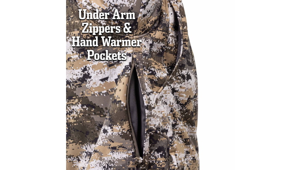 Huntworth Saskatoon Heat Boost Heavyweight Windproof Softshell Hunting Jacket - Mens, Disruption, Large, E-9542-DC-L