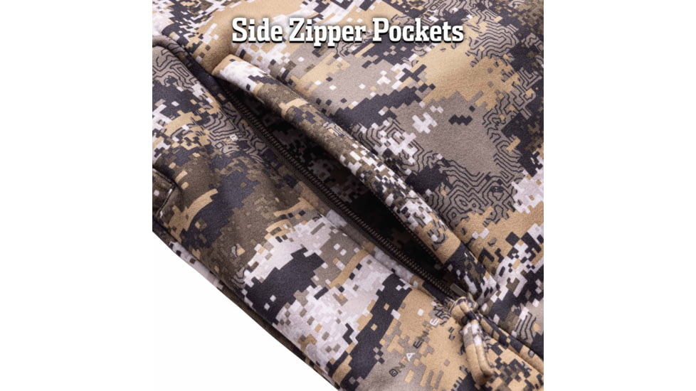Huntworth Saskatoon Heat Boost Heavyweight Windproof Softshell Hunting Jacket - Mens, Disruption, Large, E-9542-DC-L