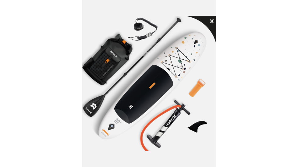 HURLEY Advantage Inflatable Paddle Board Set, 10ft, Terrazo, HUR-005