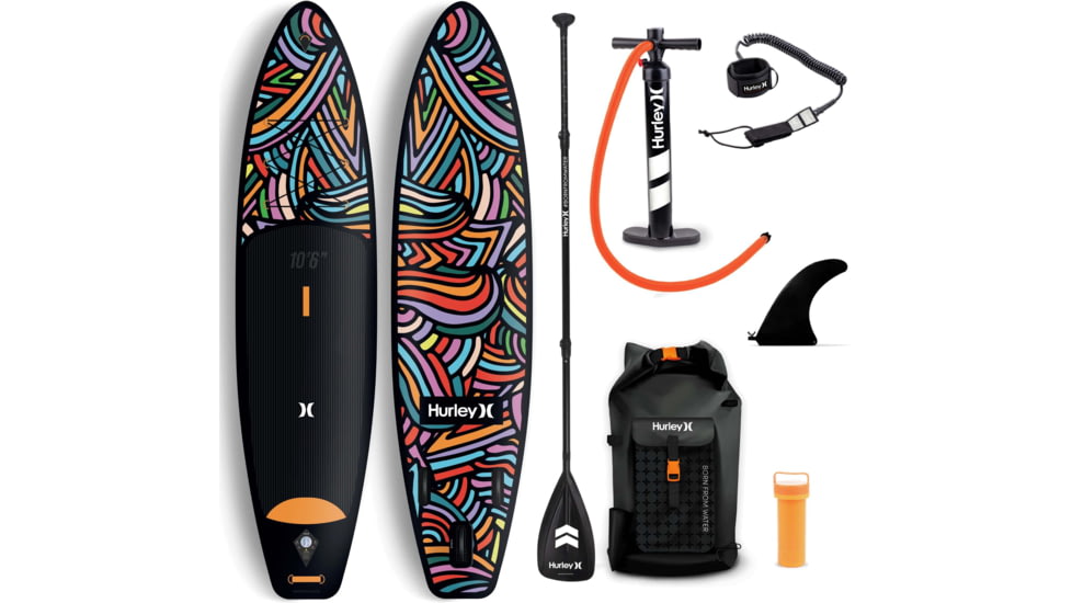 HURLEY PhantomTour Inflatable Paddle Board Set, 10ft 6in, Color Wave, HUR-002