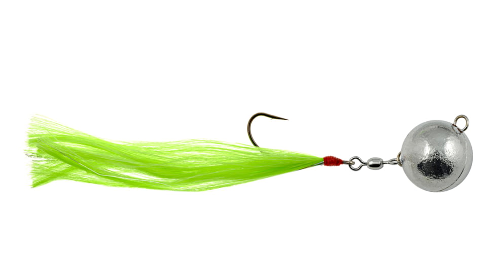 Hurricane Fluke Mine 6oz, Chartreuse/Silver, FM6-CS