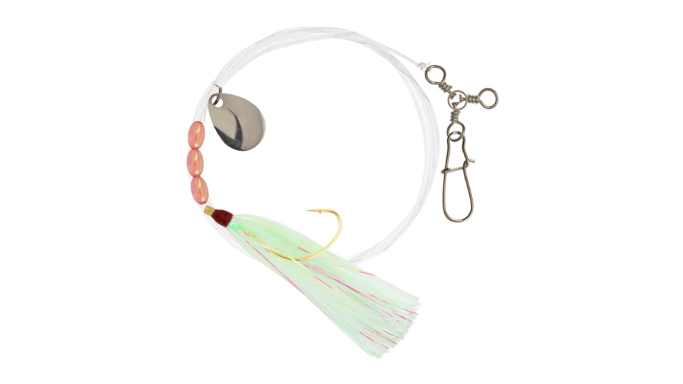 Hurricane Fluke Rig 1/0 Wide Gap Sp&amp;Mt, Chartreuse, FSC4260-1/0