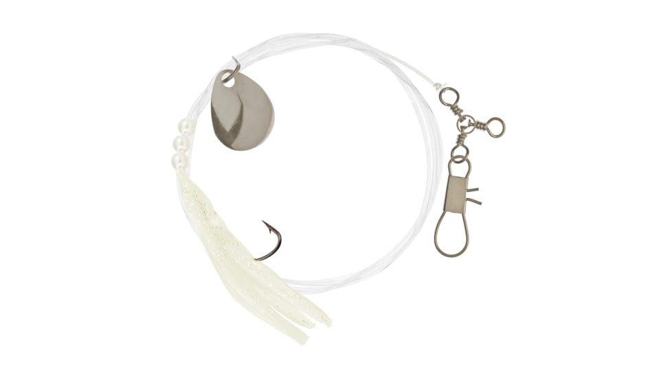 Hurricane Fss Rig White Hoochie 2/0 Hook 60#, FHW4260-2/0