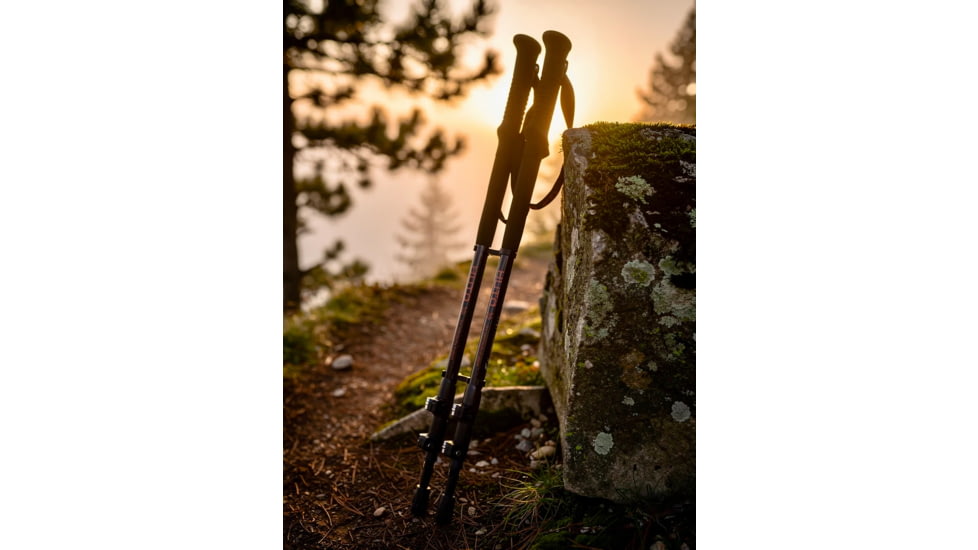 Huto Lifestyle Grinder Backcountry 3K Carbon Fiber Trekking Pole, Black, GRDR-3K-TREK-POLE