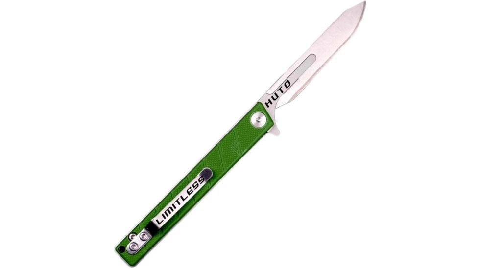 Huto Lifestyle Limitless Folding Replacement Blade Knife, Lime Green, LMTS-KNV-LGRN