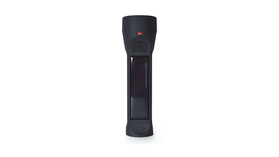 Hybridlight Solar Flashlight,160 Lumens,Charger, Black 1564