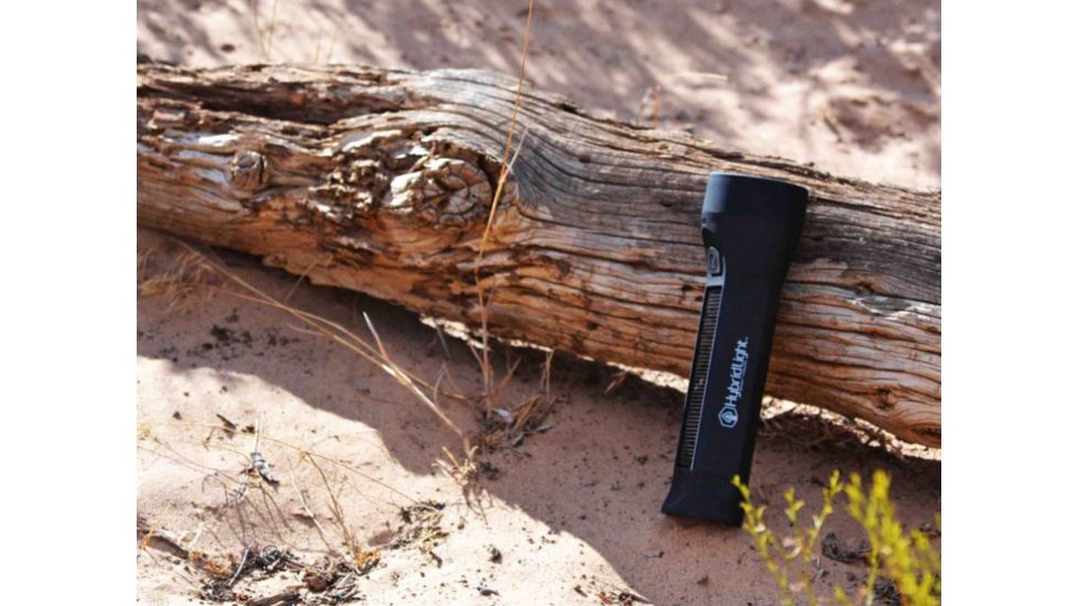 Hybridlight Solar Flashlight,160 Lumens,Charger, Black 1564