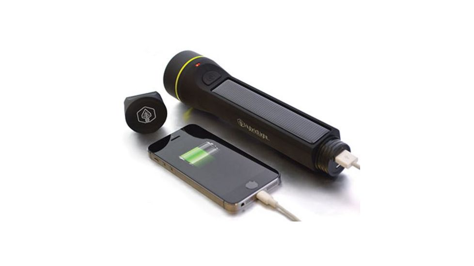 Hybridlight Journey Solar Flashlight, 250 Lumens, Charger, Black 1571