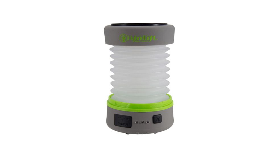 HybridLight PUC Expandable Lantern-Charger, Gray, 2in to 5-3/8in x 3-1/4in x 3-1/4in 1915