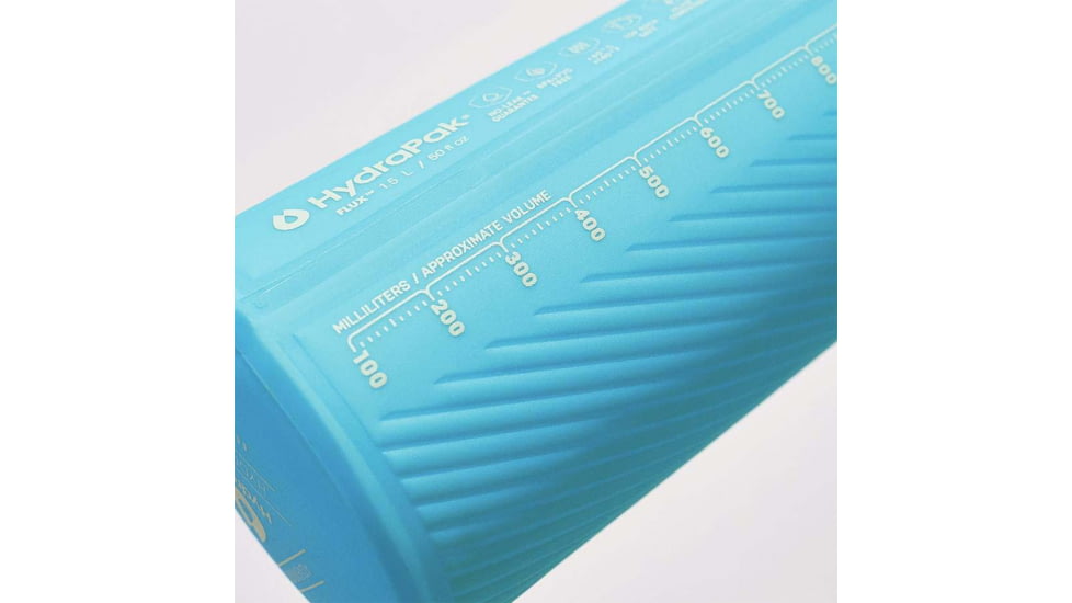 HydraPak Flux Bottle, 1.5L, Malibu Blue, GF415HP